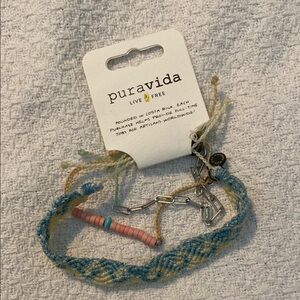 Pura Vida Blue Braided Bracelet